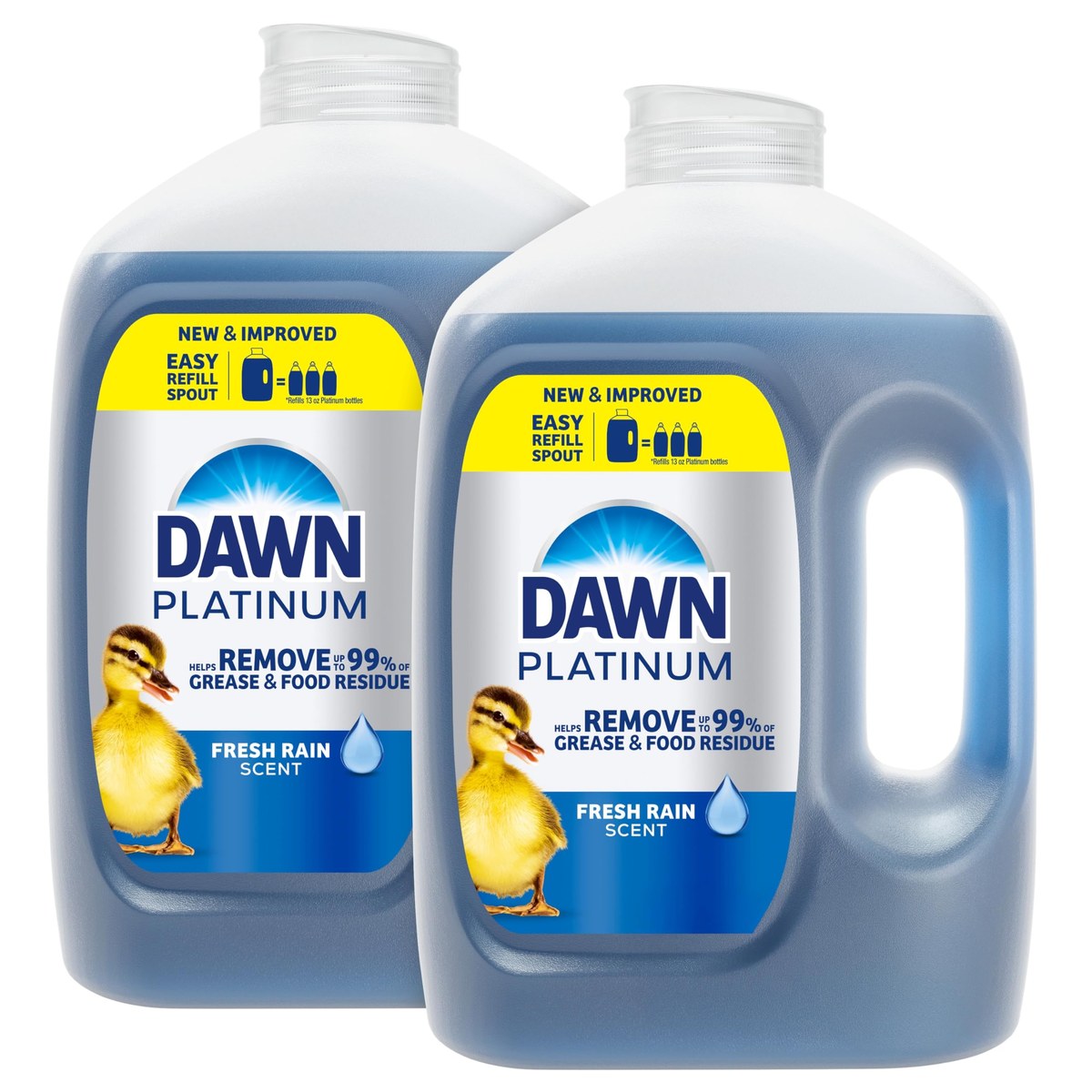 Dawn Platinum dishwashing liquid bottle
