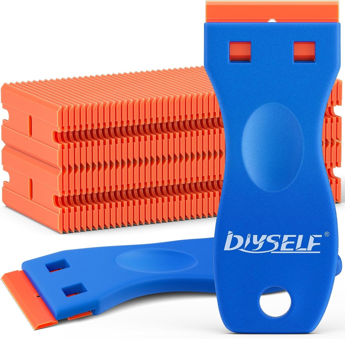DIYSELF plastic razor scraper set with replacement blades