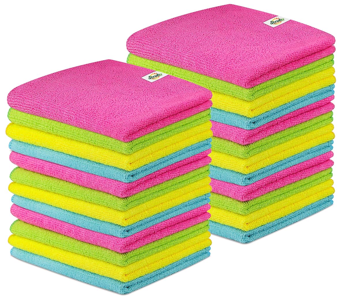Pack of SCRUBIT microfiber cleaning cloths