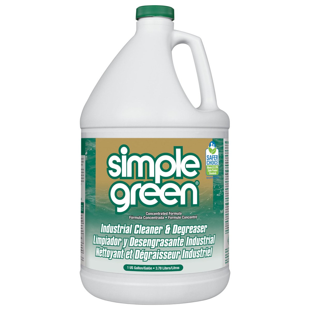 One-gallon Simple Green Industrial Cleaner and Degreaser bottle