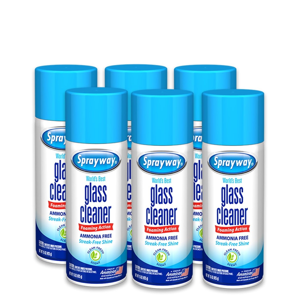 Sprayway ammonia-free streakless glass cleaner spray can